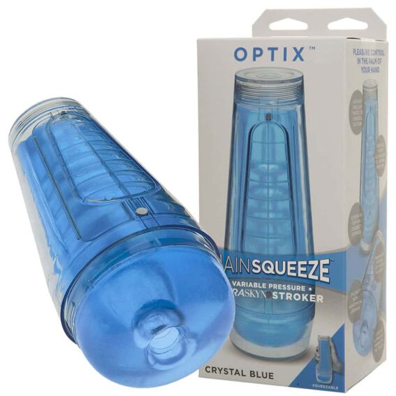 Doc Johnson: Main Squeeze Optix Crystal Blue Stroker