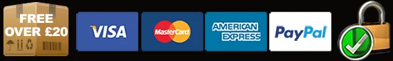 Freepost £20+ - Secure Payments by Visa, Mastercard, Amex & PayPal