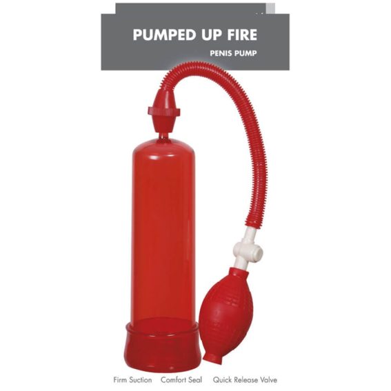 Linx - Pumped Up Fire Penis Pump (red)