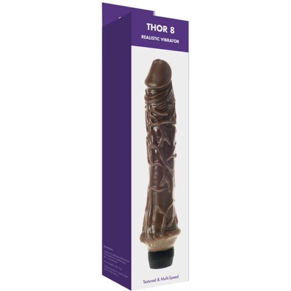 Kinx – Thor 8 Realistic Vibrator (brown) (8-inch)