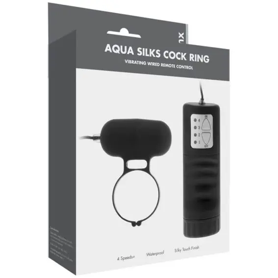 Linx - Aqua Silks Cock Ring (black)