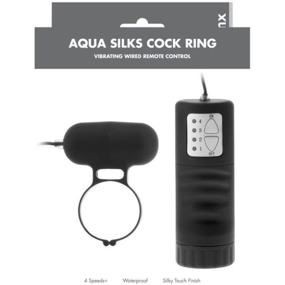 Linx – Aqua Silks Cock Ring (black)