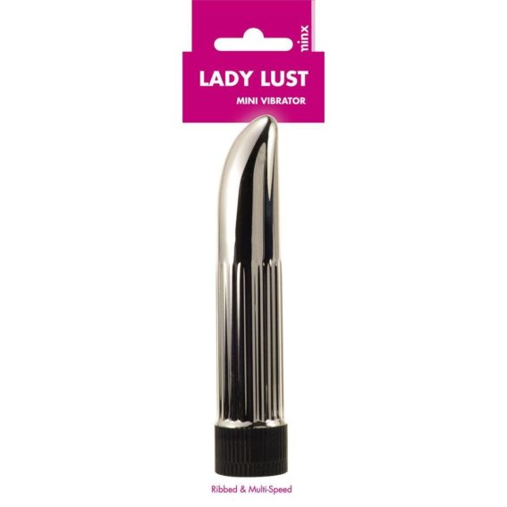 Minx – Lady Lust Ribbed Multi-speed Vibrator (4-inch Silver)