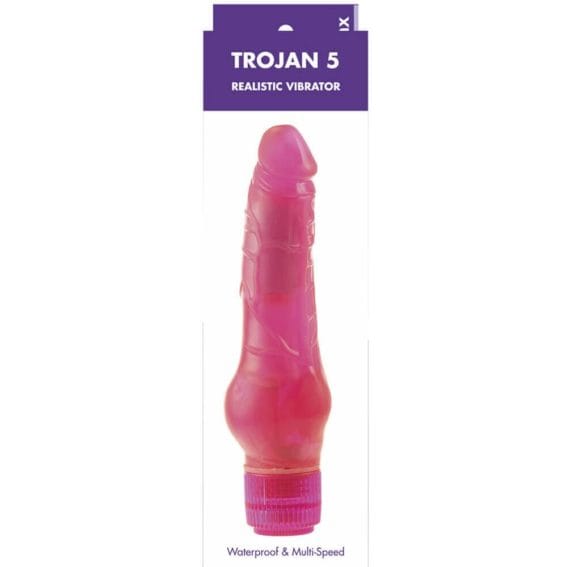 Kinx – Trojan 5 Realistic Vibrator (pink) (5-inch) Kinx - Trojan 5 Realistic Vibrator (pink) (5-inch)