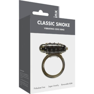 Linx - Classic Smoke Stretchy Vibrating Cock Ring (brown)