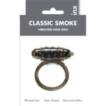 Linx – Classic Smoke Stretchy Vibrating Cock Ring (brown)