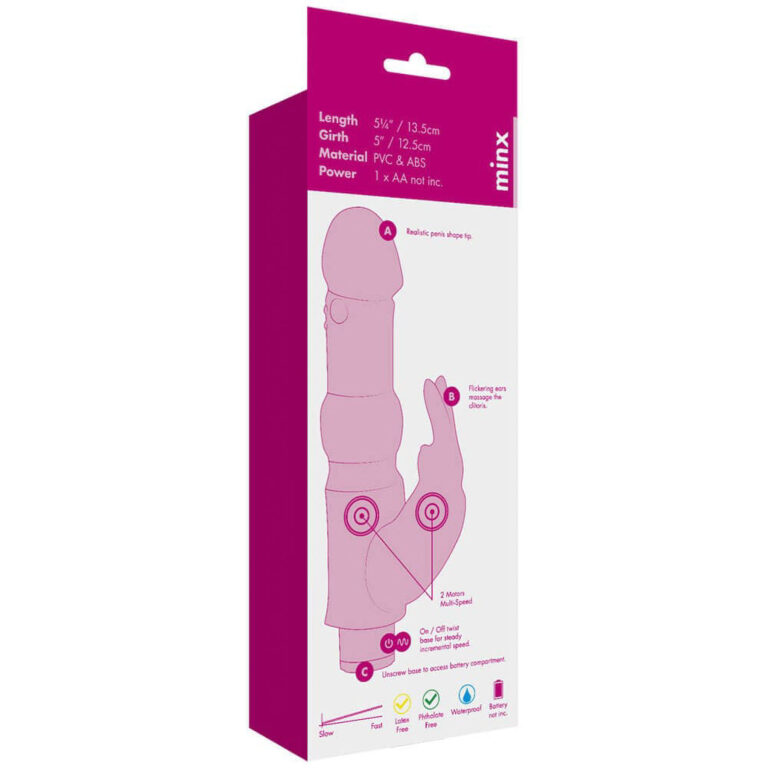 Minx - Water Bunny Rabbit Vibrator (purple) (5-inch)
