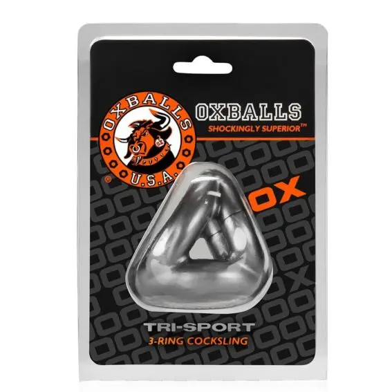 Oxballs - Tri Sport Adjustable-fit Cocksling (silver)