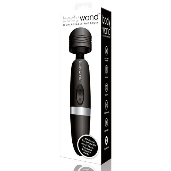 Bodywand Massager – Pulse Rechargeable Sexual Wand (black 13-inch)