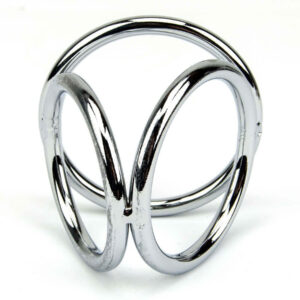 Bound To Please - Metal Triple Cock And Ball Ring