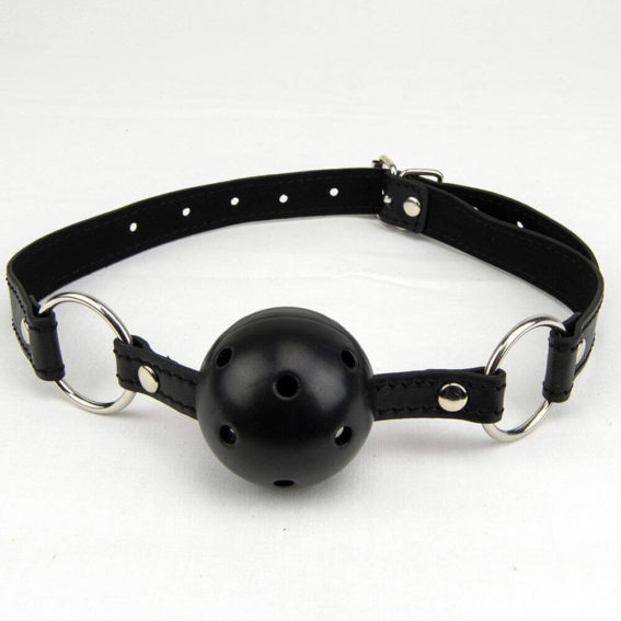 Bound To Please – Breathable Ball Gag (silver Metal Detail)