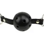 Bound To Please – Breathable Ball Gag (silver Metal Detail)