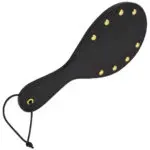 Bound Noir - Nubuck Leather Paddle (with Brass Stud Detail)