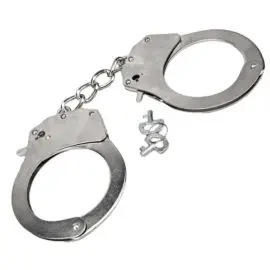 Bound To Please – Silver Metal Handcuffs