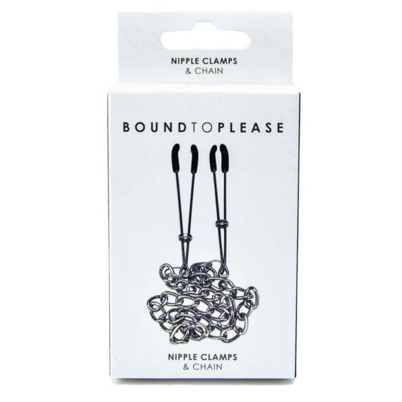 Bound To Please – Metal Nipple Clamps & Chain