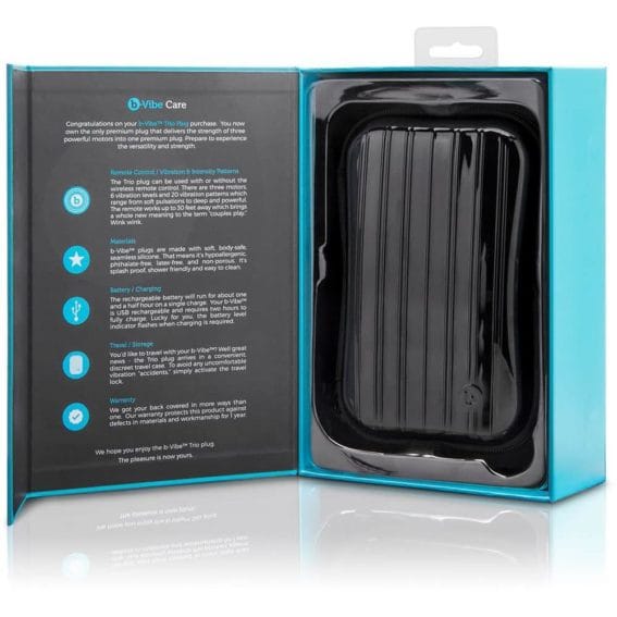 B-vibe Novice - 15x Vibrating Patterns Remote Control Anal Plug (black)