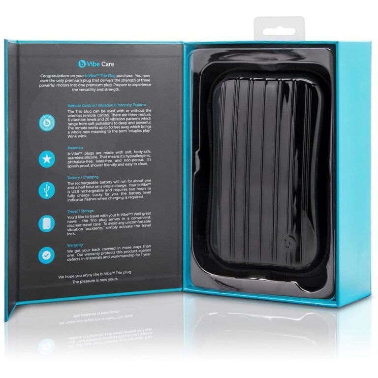 B-vibe Novice - 15x Vibrating Patterns Remote Control Anal Plug (black)