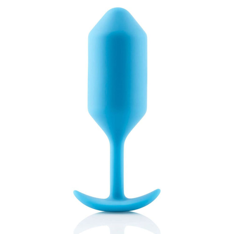 B-vibe Snug Plug 3 - Large Precision Shaped Weighted Anal Plug (teal)