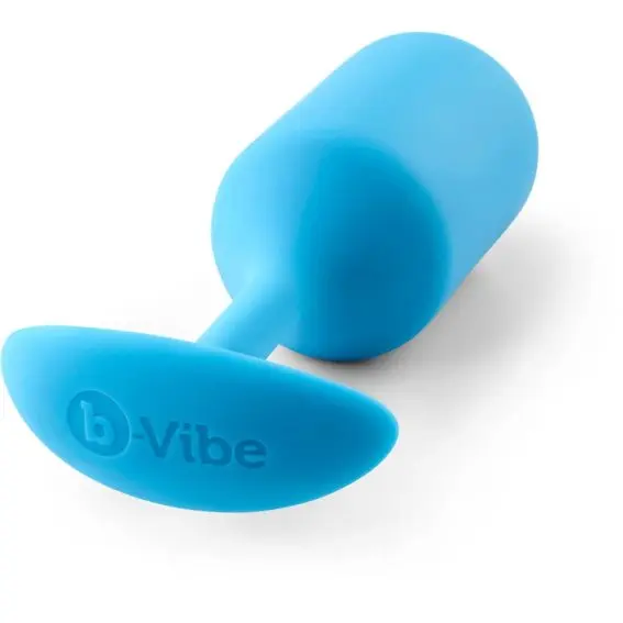 B-vibe Snug Plug 3 – Large Precision Shaped Weighted Anal Plug (teal)