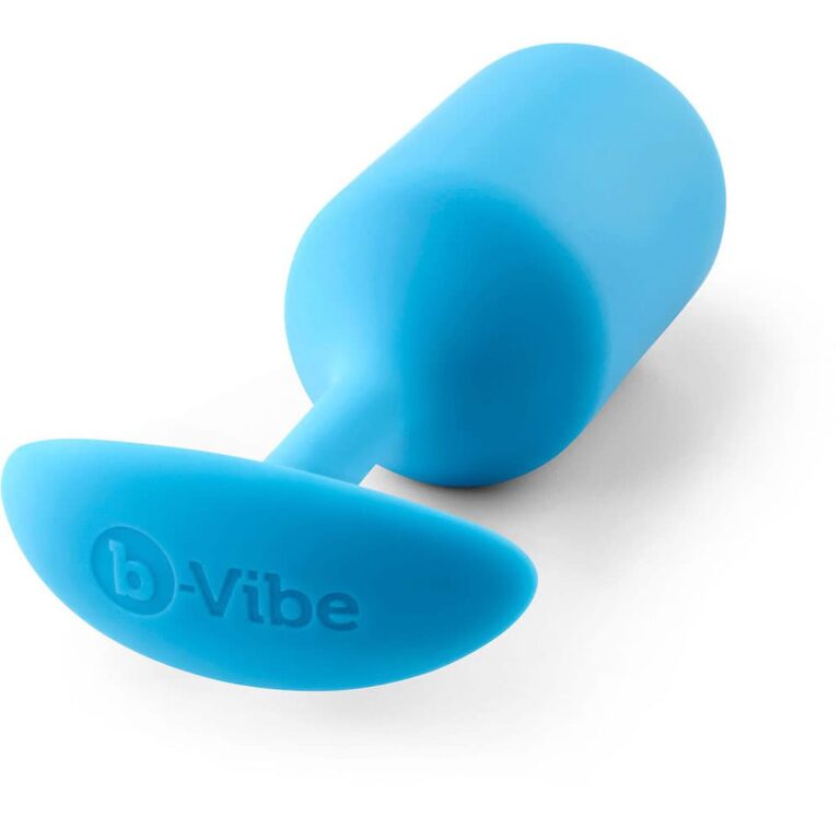 B-vibe Snug Plug 3 - Large Precision Shaped Weighted Anal Plug (teal)