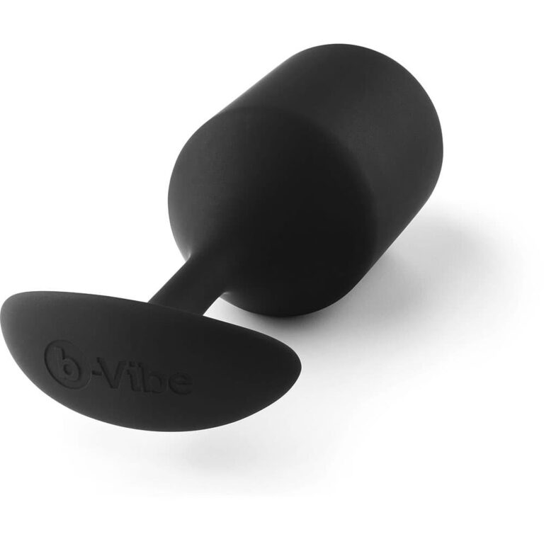B-vibe Snug Plug 4 - Extra Large Precision Shaped Weighted Anal Plug (black)