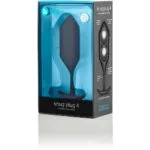 B-vibe Snug Plug 4 – Extra Large Precision Shaped Weighted Anal Plug (black)