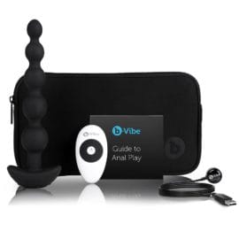 B-vibe Cinco – 3 Motor 15x Vibrating Pattern Remote Control Anal Beads