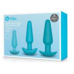 B-vibe Anal Training & Education Kit – Weighted & Vibrating Anal Plug Set