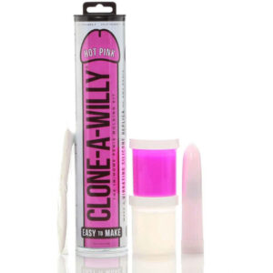 Clone-a-willy - Neon Pink Realistic Vibrator Kit