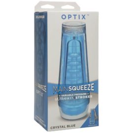 Main Squeeze By Doc Johnson – Optix Crystal Blue Pussy Stroker