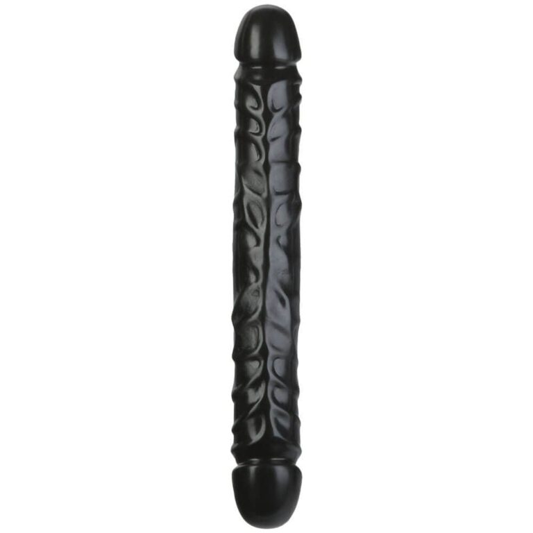 Doc Johnson - Jr Veined Double Header (black) (12-inch)