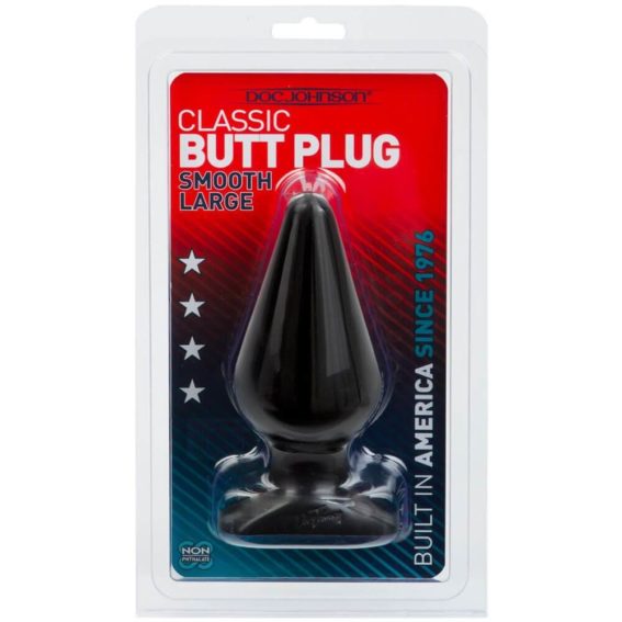 Doc Johnson – Classic Butt Plug (black) (large)