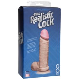 Doc Johnson – Moulded Cock With Suction Cup Base (flesh) (8-inch)