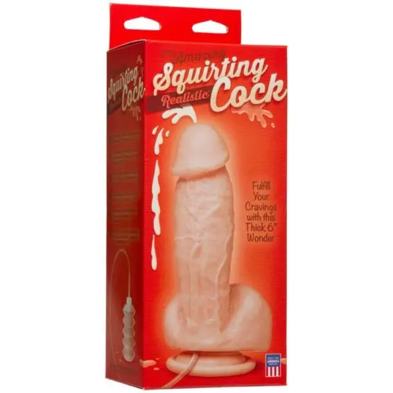 Doc Johnson – Squirting Cock With Suction Cup (flesh) (7-inch)