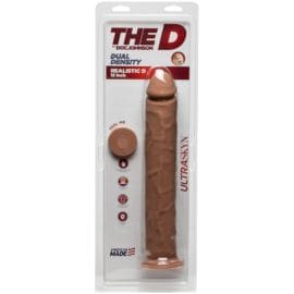 The D By Doc Johnson – Ultraskyn Realistic Dildo – Caramel 12-inch