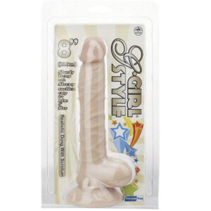 Satisfaction - Realistic Dong With Suction Base (flesh) (8-inch)