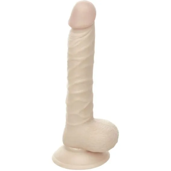 Satisfaction – Realistic Dong With Suction Base (flesh) (8-inch)