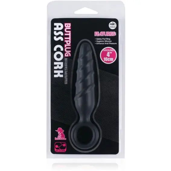 Satisfaction – Dark Stallions Silicone Butt Plug (black) (3.5-inch)