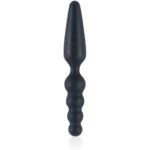 Satisfaction – Dark Stallions Silicone Dual Butt Plug (black) (7-inch)