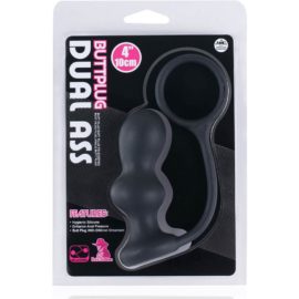 Satisfaction – Dark Stallions Silicone Butt Plug (black) (4-inch)