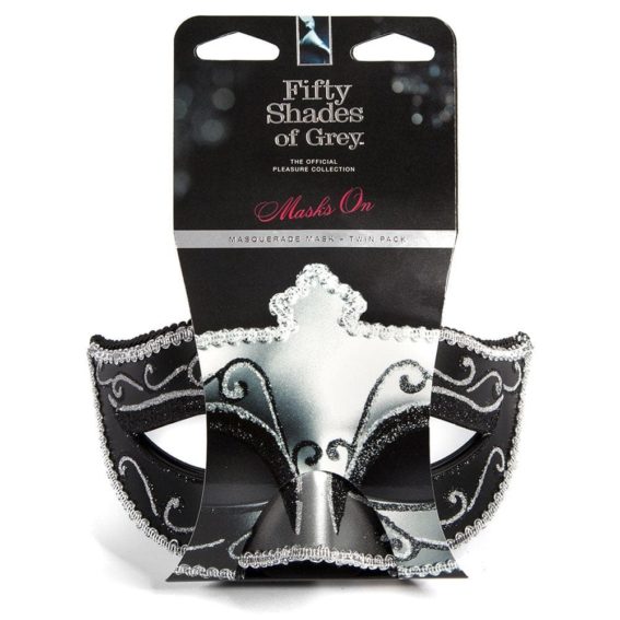 Fifty Shades Of Grey ‘masks On’ Masquerade Mask Twin Pack