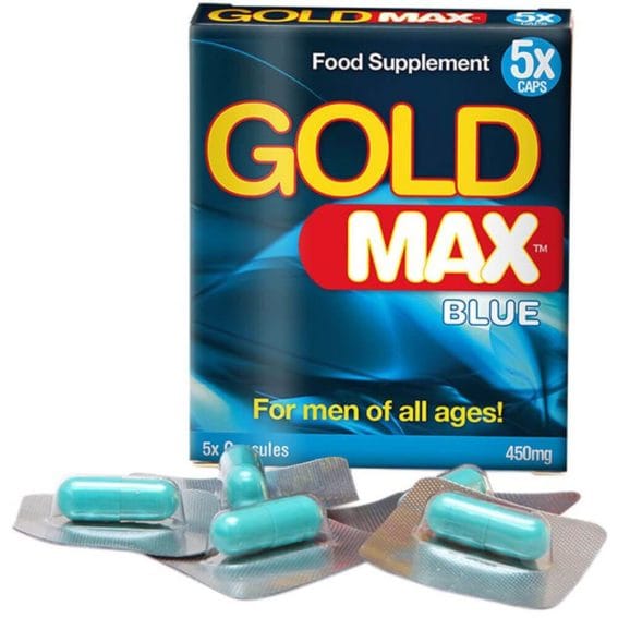 Goldmax Blue - Stimulant For Men (5x 450mg Capsules)