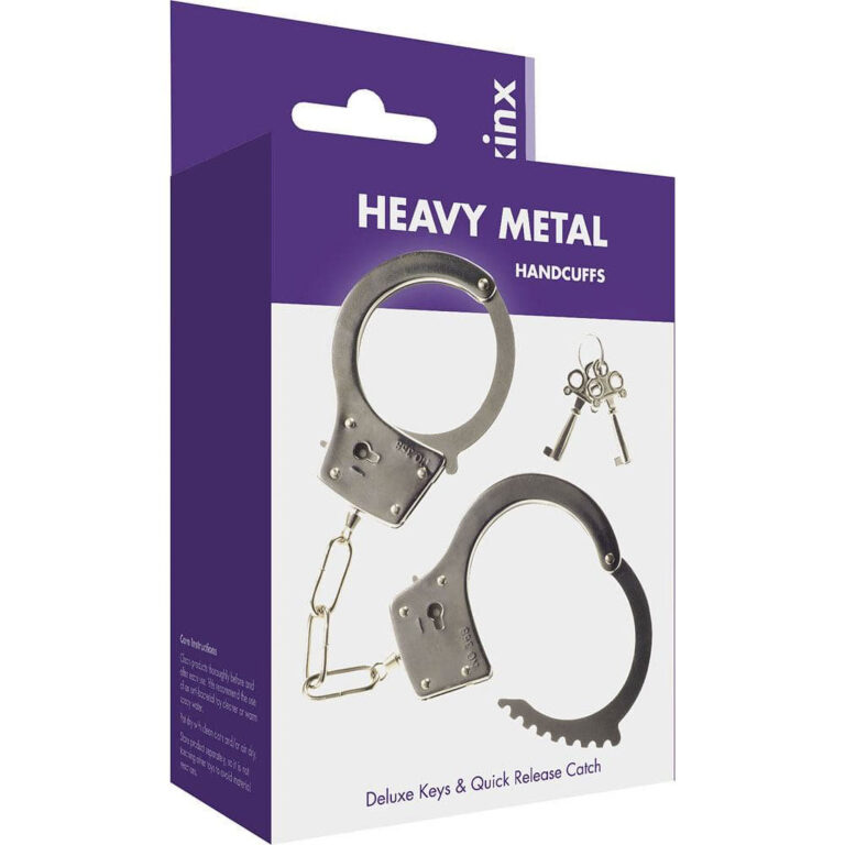 Kinx – Heavy Metal Handcuffs, Keys & Quick Release (chrome) Kinx - Heavy Metal Handcuffs, Keys & Quick Release (chrome)