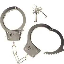 Kinx – Heavy Metal Handcuffs, Keys & Quick Release (chrome)