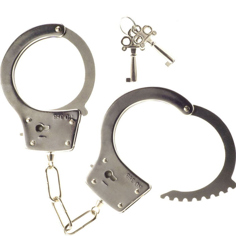 Kinx - Heavy Metal Handcuffs, Keys & Quick Release (chrome)