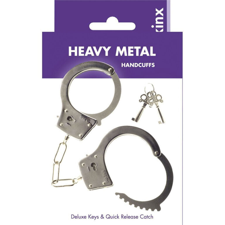 Kinx - Heavy Metal Handcuffs, Keys & Quick Release (chrome)