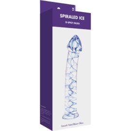 Kinx – Spiralled Ice Glass Gspot Teaser Dildo (ice)