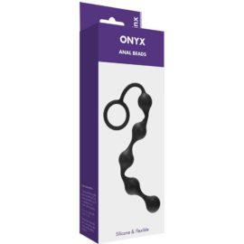 Kinx – Onyx Silicone Anal Beads (black)