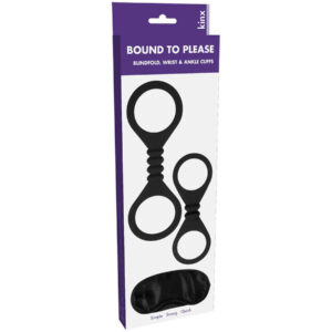 Kinx - Bound To Please Blindfold Wrist And Ankle Cuffs (black)