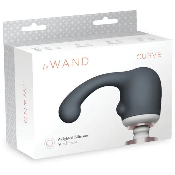 Le Wand Accessories For Vibrating Massager – Curve Stimulation Attachment (grey)